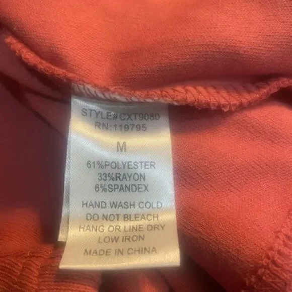 Sage The Label Wildflowers Luxury Sweatshirt Self Tie Sleeve Medium NWT - Picture 5 of 8